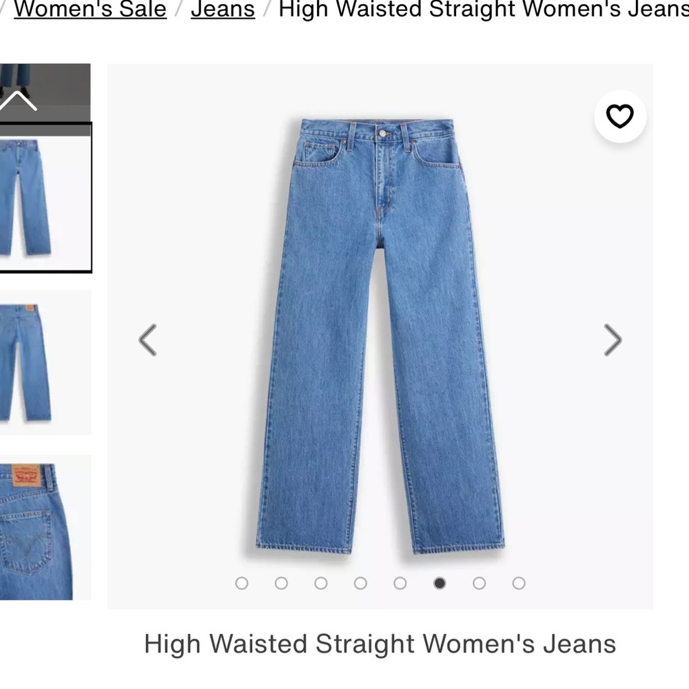 LEVIS HIGH WAISTED STRAIGHT WOMEN'S JEANS